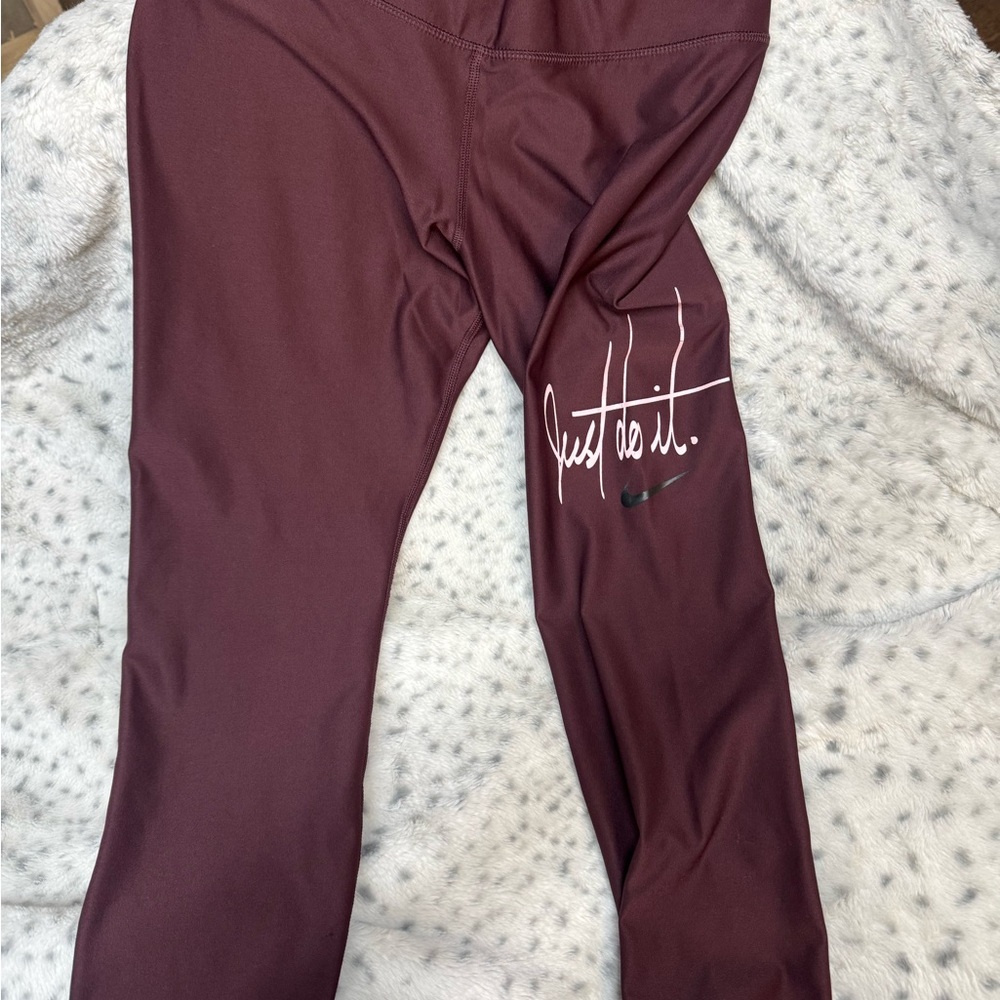 Nike Kids Burgundy Leggings